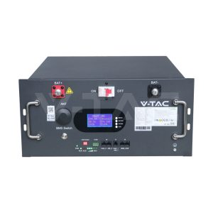 9.6kWh 48V Batteria LiFePO4 Rack Wi-Fi Nera